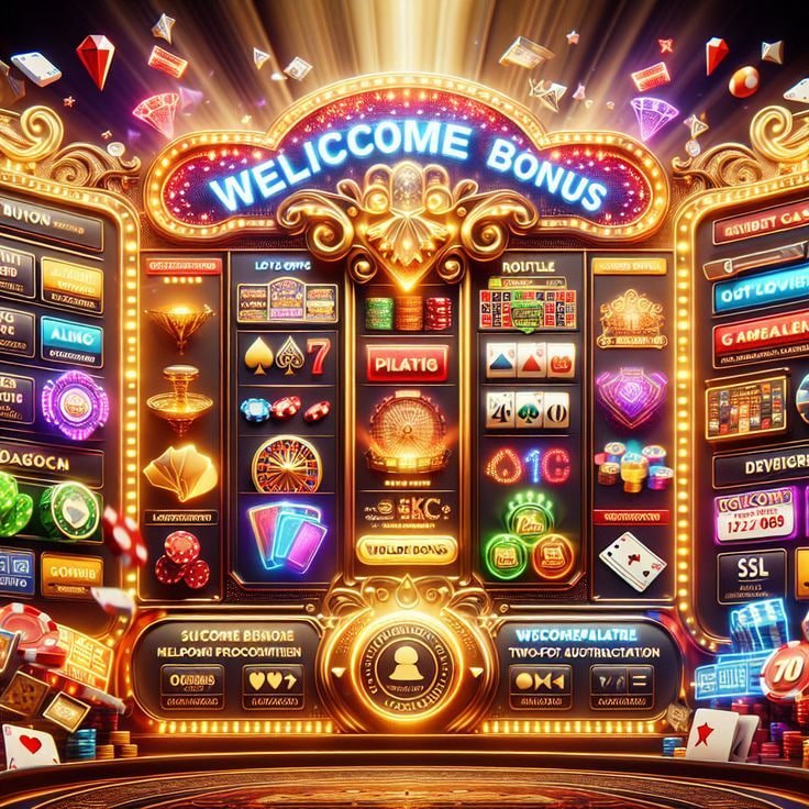 Antarmuka platform warkop gaming menampilkan berbagai kategori permainan termasuk slot, live casino, dan sportsbook